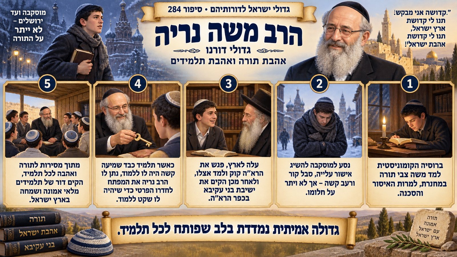 תמונת סיכום — גדולי דורנו: הרב משה נריה